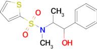 N-(1-Hydroxy-1-phenylpropan-2-yl)-N-methylthiophene-2-sulfonamide