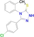 3-(4-chlorophenyl)-4-(2-methylphenyl)-4,5-dihydro-1H-1,2,4-triazole-5-thione