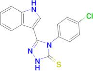 4-(4-chlorophenyl)-3-(1H-indol-3-yl)-4,5-dihydro-1H-1,2,4-triazole-5-thione