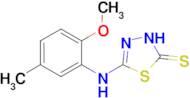 5-[(2-methoxy-5-methylphenyl)amino]-2,3-dihydro-1,3,4-thiadiazole-2-thione