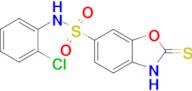 N-(2-chlorophenyl)-2-sulfanylidene-2,3-dihydro-1,3-benzoxazole-6-sulfonamide