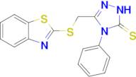 3-[(1,3-benzothiazol-2-ylsulfanyl)methyl]-4-phenyl-4,5-dihydro-1H-1,2,4-triazole-5-thione