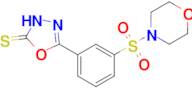 5-[3-(morpholine-4-sulfonyl)phenyl]-2,3-dihydro-1,3,4-oxadiazole-2-thione