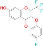 3-(4-Fluorophenoxy)-7-hydroxy-2-(trifluoromethyl)-4H-1-benzopyran-4-one