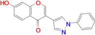 7-Hydroxy-3-(1-phenyl-1H-pyrazol-4-yl)-4H-1-benzopyran-4-one