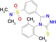 3-[4-(2,6-dimethylphenyl)-5-sulfanylidene-4,5-dihydro-1H-1,2,4-triazol-3-yl]-N,N-dimethylbenzene...