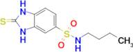 N-butyl-2-sulfanylidene-2,3-dihydro-1H-1,3-benzodiazole-5-sulfonamide