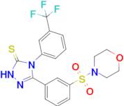 3-[3-(morpholine-4-sulfonyl)phenyl]-4-[3-(trifluoromethyl)phenyl]-4,5-dihydro-1H-1,2,4-triazole-...