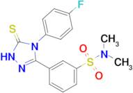 3-[4-(4-fluorophenyl)-5-sulfanylidene-4,5-dihydro-1H-1,2,4-triazol-3-yl]-N,N-dimethylbenzene-1-sul…