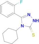 4-cyclohexyl-3-(2-fluorophenyl)-4,5-dihydro-1H-1,2,4-triazole-5-thione