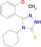 4-cyclohexyl-3-(2-methoxyphenyl)-4,5-dihydro-1H-1,2,4-triazole-5-thione