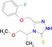 3-[(2-fluorophenoxy)methyl]-4-(1-methoxypropan-2-yl)-4,5-dihydro-1H-1,2,4-triazole-5-thione