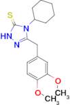 4-cyclohexyl-3-[(3,4-dimethoxyphenyl)methyl]-4,5-dihydro-1H-1,2,4-triazole-5-thione