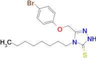 3-[(4-bromophenoxy)methyl]-4-octyl-4,5-dihydro-1H-1,2,4-triazole-5-thione