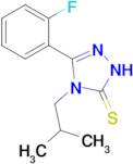 3-(2-fluorophenyl)-4-(2-methylpropyl)-4,5-dihydro-1H-1,2,4-triazole-5-thione