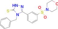 4-benzyl-3-[3-(morpholine-4-sulfonyl)phenyl]-4,5-dihydro-1H-1,2,4-triazole-5-thione