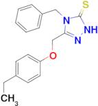 4-benzyl-3-[(4-ethylphenoxy)methyl]-4,5-dihydro-1H-1,2,4-triazole-5-thione