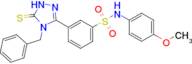 3-(4-benzyl-5-sulfanylidene-4,5-dihydro-1H-1,2,4-triazol-3-yl)-N-(4-methoxyphenyl)benzene-1-sulfon…