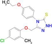 3-[(4-chloro-2-methylphenoxy)methyl]-4-(4-ethoxyphenyl)-4,5-dihydro-1H-1,2,4-triazole-5-thione