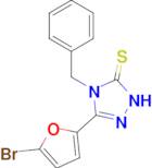 4-benzyl-3-(5-bromofuran-2-yl)-4,5-dihydro-1H-1,2,4-triazole-5-thione