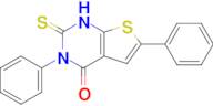 3,6-diphenyl-2-sulfanylidene-1H,2H,3H,4H-thieno[2,3-d]pyrimidin-4-one