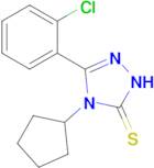 3-(2-chlorophenyl)-4-cyclopentyl-4,5-dihydro-1H-1,2,4-triazole-5-thione