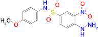 4-Hydrazinyl-N-(4-methoxyphenyl)-3-nitrobenzene-1-sulfonamide