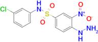 N-(3-Chlorophenyl)-4-hydrazinyl-3-nitrobenzene-1-sulfonamide