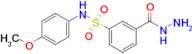 3-(Hydrazinecarbonyl)-N-(4-methoxyphenyl)benzene-1-sulfonamide