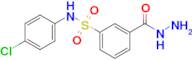 N-(4-Chlorophenyl)-3-(hydrazinecarbonyl)benzene-1-sulfonamide