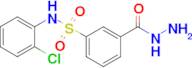 N-(2-Chlorophenyl)-3-(hydrazinecarbonyl)benzene-1-sulfonamide