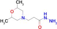 3-(2,6-Dimethylmorpholin-4-yl)propanehydrazide