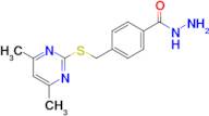 4-{[(4,6-dimethylpyrimidin-2-yl)sulfanyl]methyl}benzohydrazide