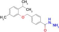 4-[5-methyl-2-(propan-2-yl)phenoxymethyl]benzohydrazide