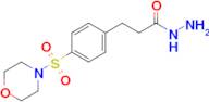 3-[4-(morpholine-4-sulfonyl)phenyl]propanehydrazide