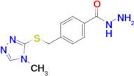 4-{[(4-methyl-4H-1,2,4-triazol-3-yl)sulfanyl]methyl}benzohydrazide