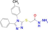 2-{[4-(4-methylphenyl)-5-phenyl-4H-1,2,4-triazol-3-yl]sulfanyl}acetohydrazide