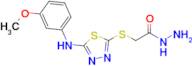 2-({5-[(3-methoxyphenyl)amino]-1,3,4-thiadiazol-2-yl}sulfanyl)acetohydrazide