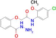 N-(4-Chloro-2-methoxyphenyl)-2-[2-(hydrazinecarbonyl)phenoxy]acetamide