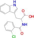 2-[(2-chlorophenyl)formamido]-3-(1H-indol-3-yl)propanoic acid