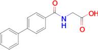2-[(4-phenylphenyl)formamido]acetic acid