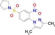 3,5-Dimethyl-1-[2-nitro-4-(pyrrolidine-1-sulfonyl)phenyl]-1H-pyrazole