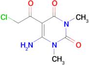 6-Amino-5-(2-chloroacetyl)-1,3-dimethyl-1,2,3,4-tetrahydropyrimidine-2,4-dione