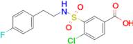 4-Chloro-3-{[2-(4-fluorophenyl)ethyl]sulfamoyl}benzoic acid