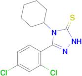 4-cyclohexyl-3-(2,4-dichlorophenyl)-4,5-dihydro-1H-1,2,4-triazole-5-thione