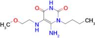 6-Amino-1-butyl-5-[(2-methoxyethyl)amino]-1,2,3,4-tetrahydropyrimidine-2,4-dione