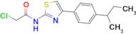 N-{4-[4-(butan-2-yl)phenyl]-1,3-thiazol-2-yl}-2-chloroacetamide