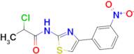 2-Chloro-N-[4-(3-nitrophenyl)-1,3-thiazol-2-yl]propanamide