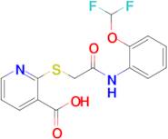 2-[({[2-(difluoromethoxy)phenyl]carbamoyl}methyl)sulfanyl]pyridine-3-carboxylic acid