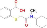 2-({[cyclohexyl(methyl)carbamoyl]methyl}sulfanyl)benzoic acid